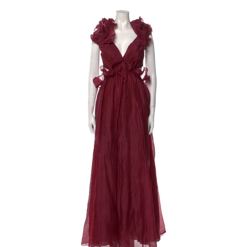 Zimmermann Lady Beetle Gown in Berry - Picture 3 of 7